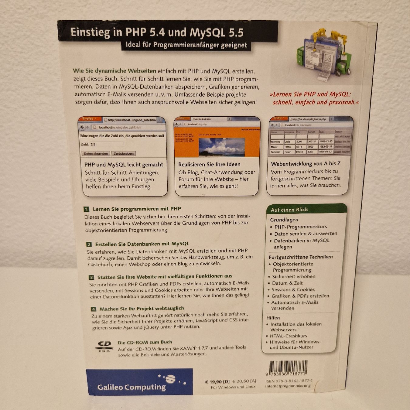 Libri: PHP 5.4 und MySQL 5.5 Buch – Usato da Buchs SG venduto da mr9470 1