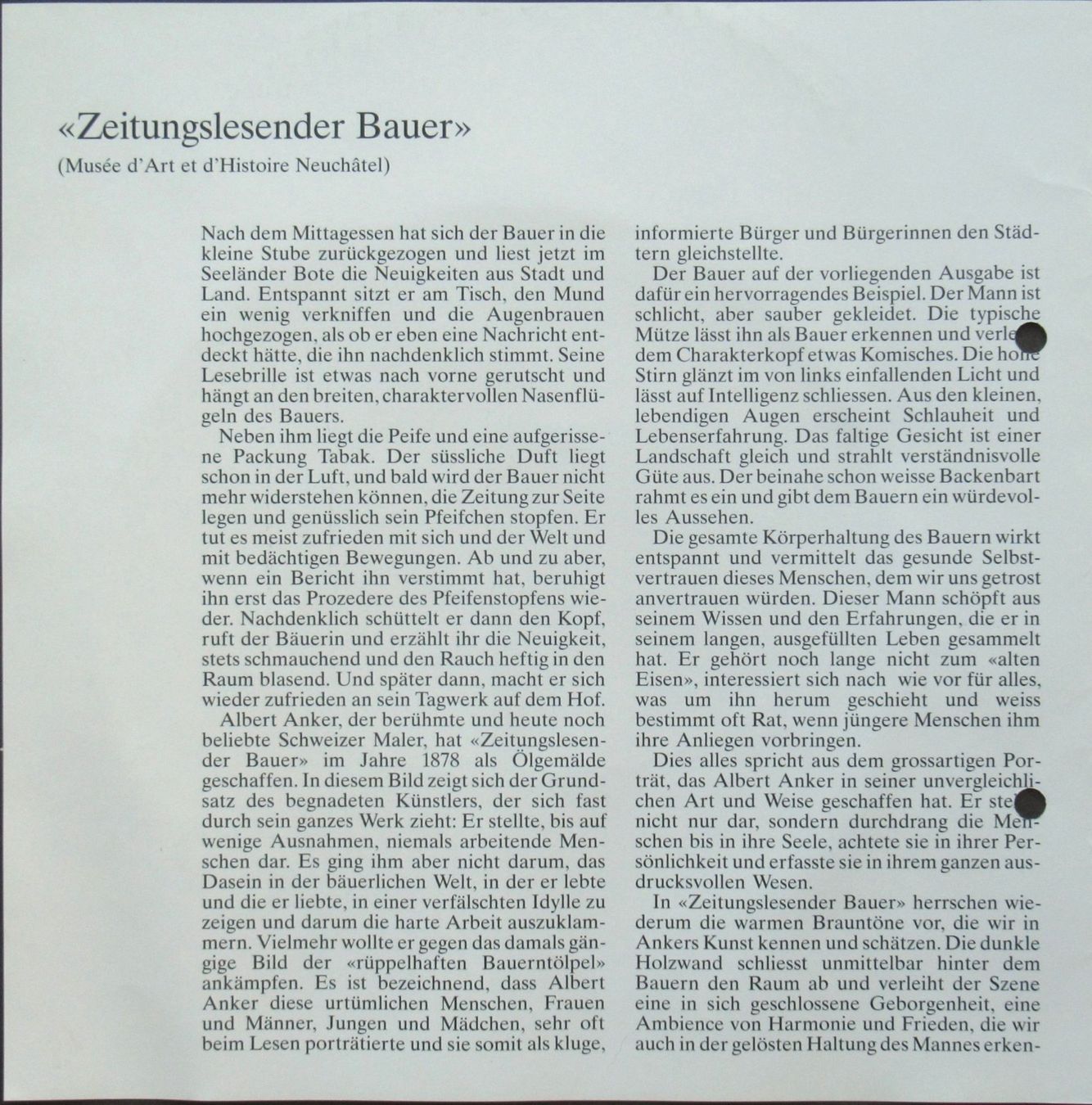 Teller: original ALBERT ANKER Sammelteller Bradford Langenthal – Neu (gemäss Beschreibung) aus Lohn-Ammannsegg von rrrikko 4