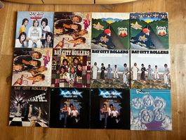 LP Sammlung Bay City Rollers, 12 LPs, div. Pressungen top