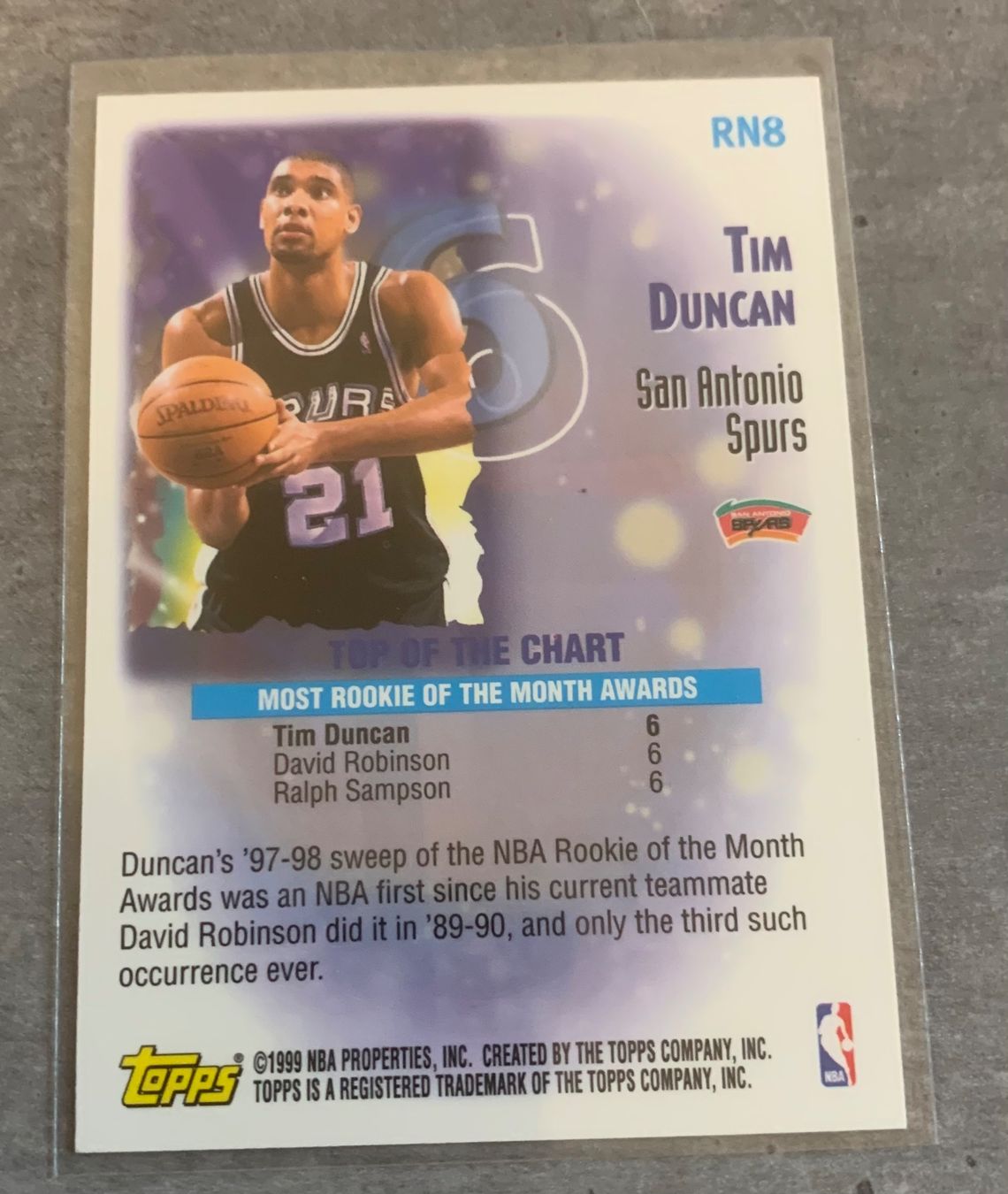 Nba Carte collezionabili: NBA Tim Duncan Record Numbers Card – Nuovo (secondo la descrizione) da Muttenz venduto da joba23 1