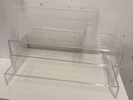 Acrylic transparent standers / shelves / organisers
