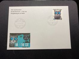 Liechtenstein 2022 / FDC / Krypto Marke N°1  The Cat