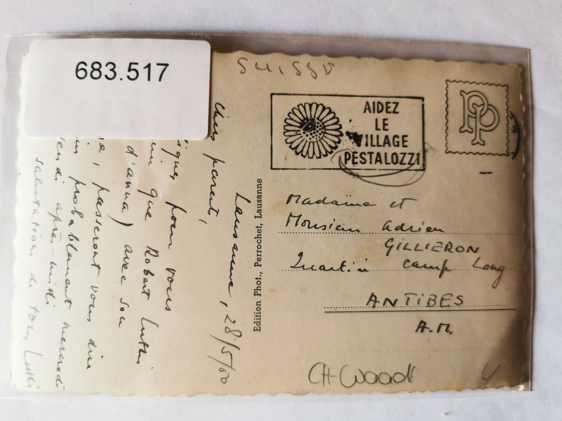 Cartoline postali: CP Lausanne - St. François 1950 – Usato da Pailly venduto da jme99 1