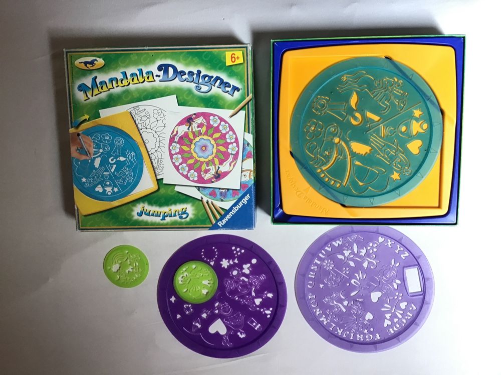 Ravensburger 29894 Junior Mandala Designer Cars 2 - Gioco Creativo Per Bambini, Con Dischi E Pennarello Ergonomico