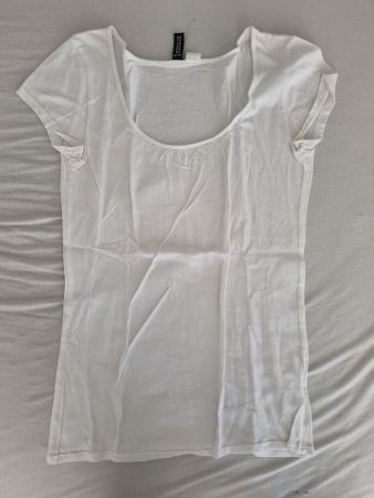 Weisses T-Shirt "Devided by H&M" (Gr. 36)