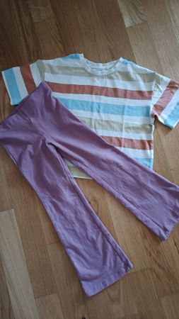 Mädchen Set T-Shirt mit Hose Grösse 98/104