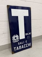 Original Sali e Tabacchi Emailschild - Vintage