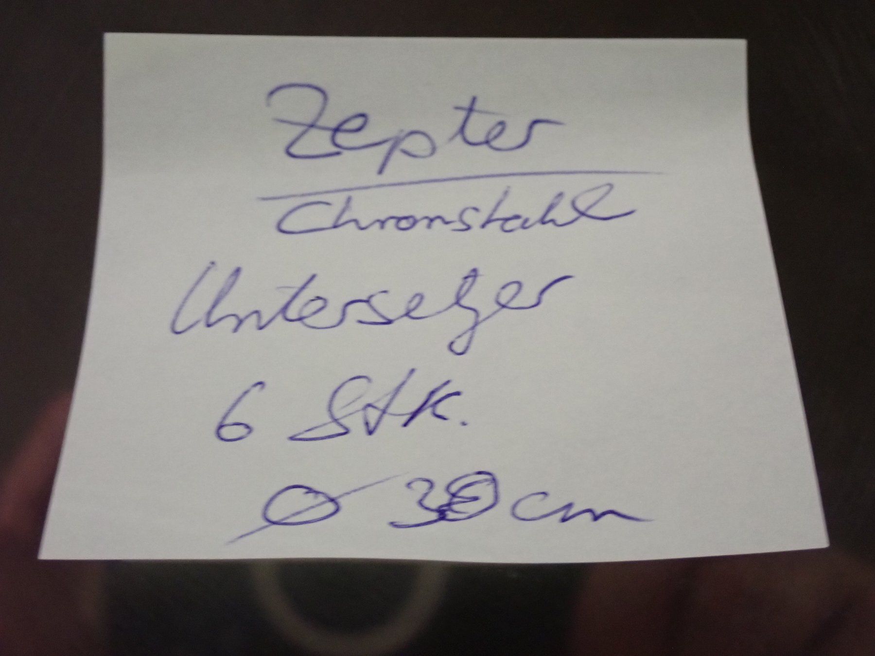 Sottobicchieri: 6 Stk. Zepter Chromstahl Telleruntersetzer – Usato da Wallisellen venduto da Mf1000 3
