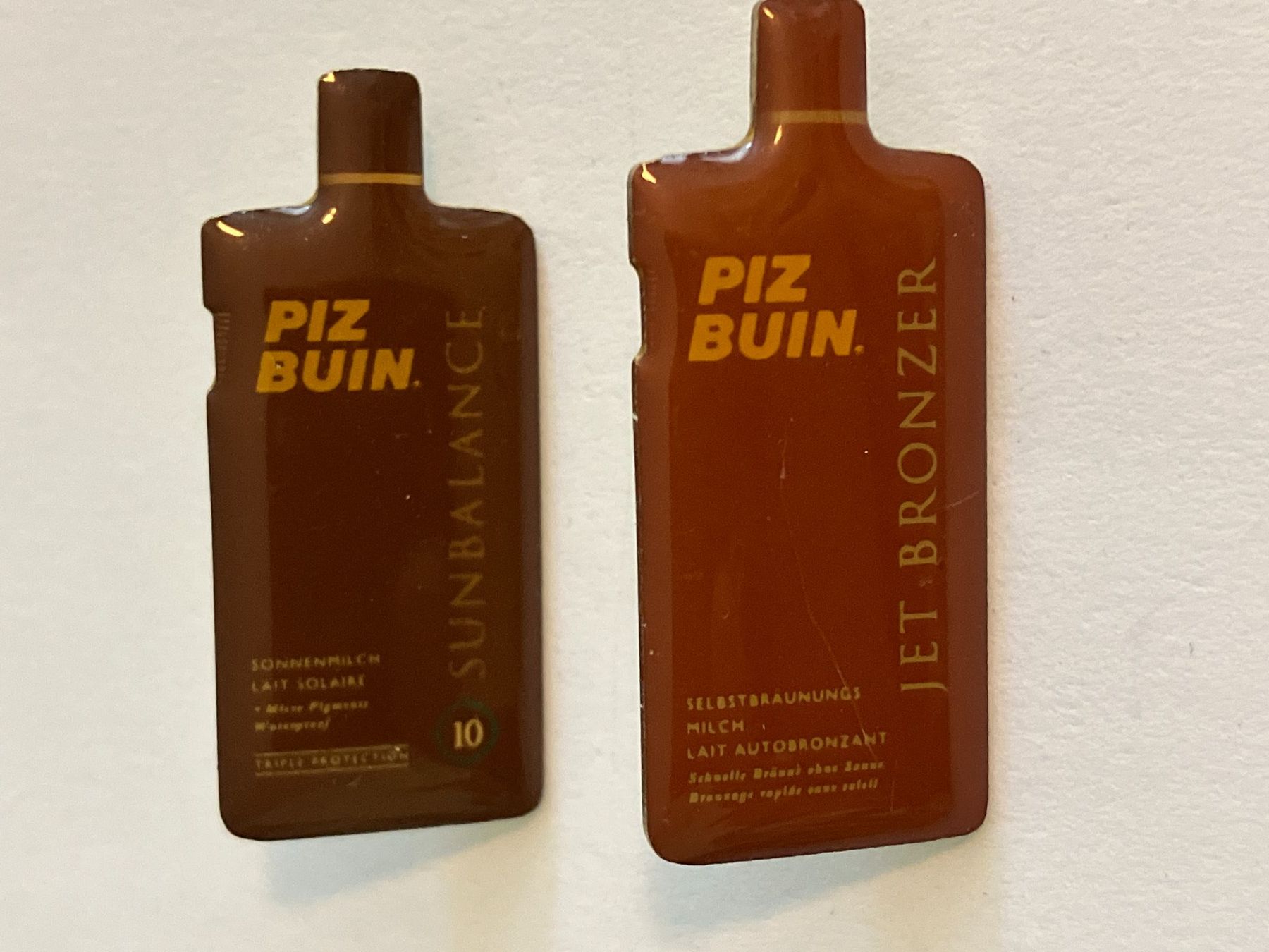 Plaketten & Abzeichen: 2 Pin Piz Buin – Gebraucht aus Basel von djwwpp