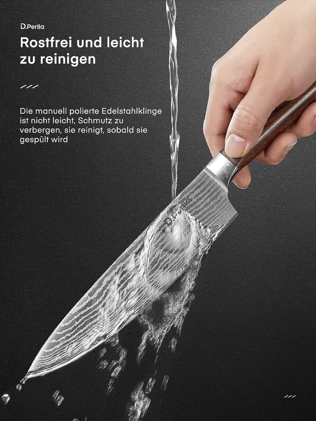 Coltelli da cucina: Professionelles Küchenmesser mit Texturmuster, 20cm – Nuovo e nell'imballaggio originale da Oberentfelden venduto da abz_l7vm 7