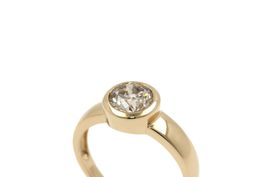 Brillant Solitär Ring 2.00ct 18K Gelbgold *S4599