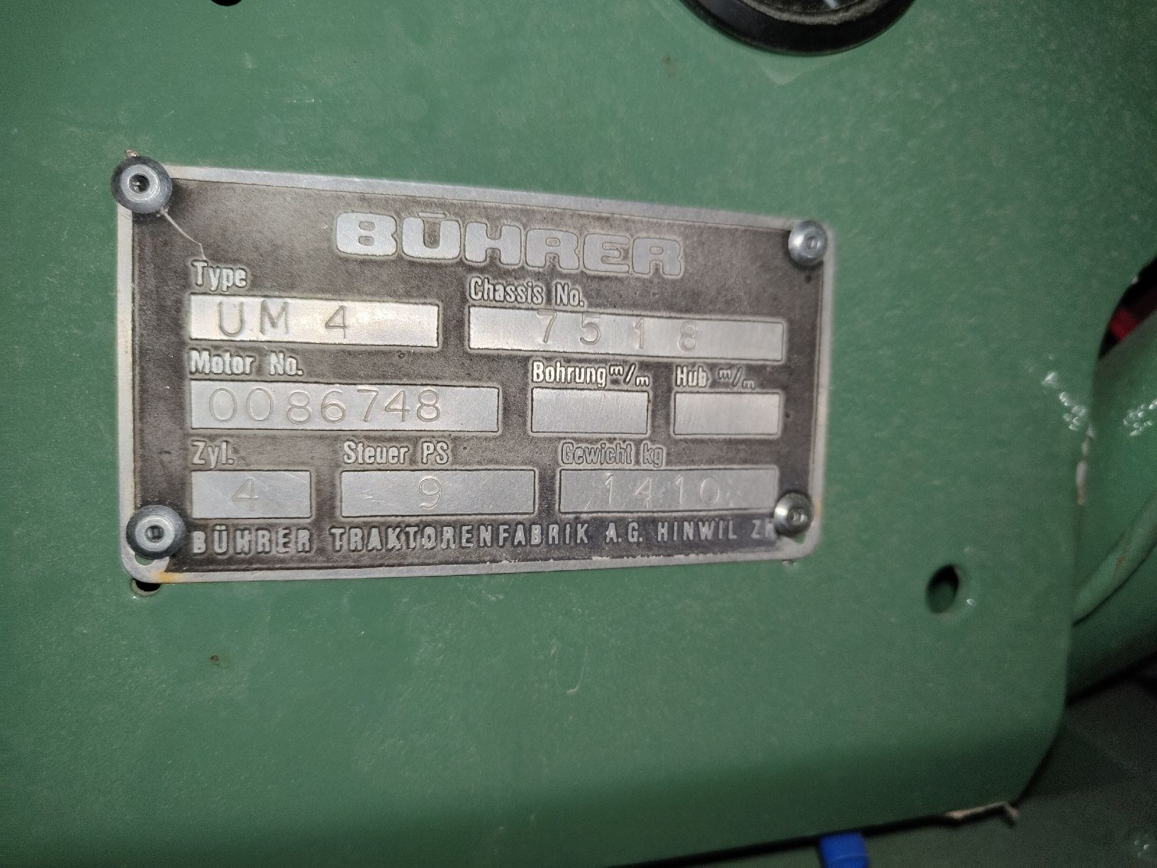Bührer Trattori: Bührer unm 4 spezial – Usato da Löhningen venduto da Mce6 1