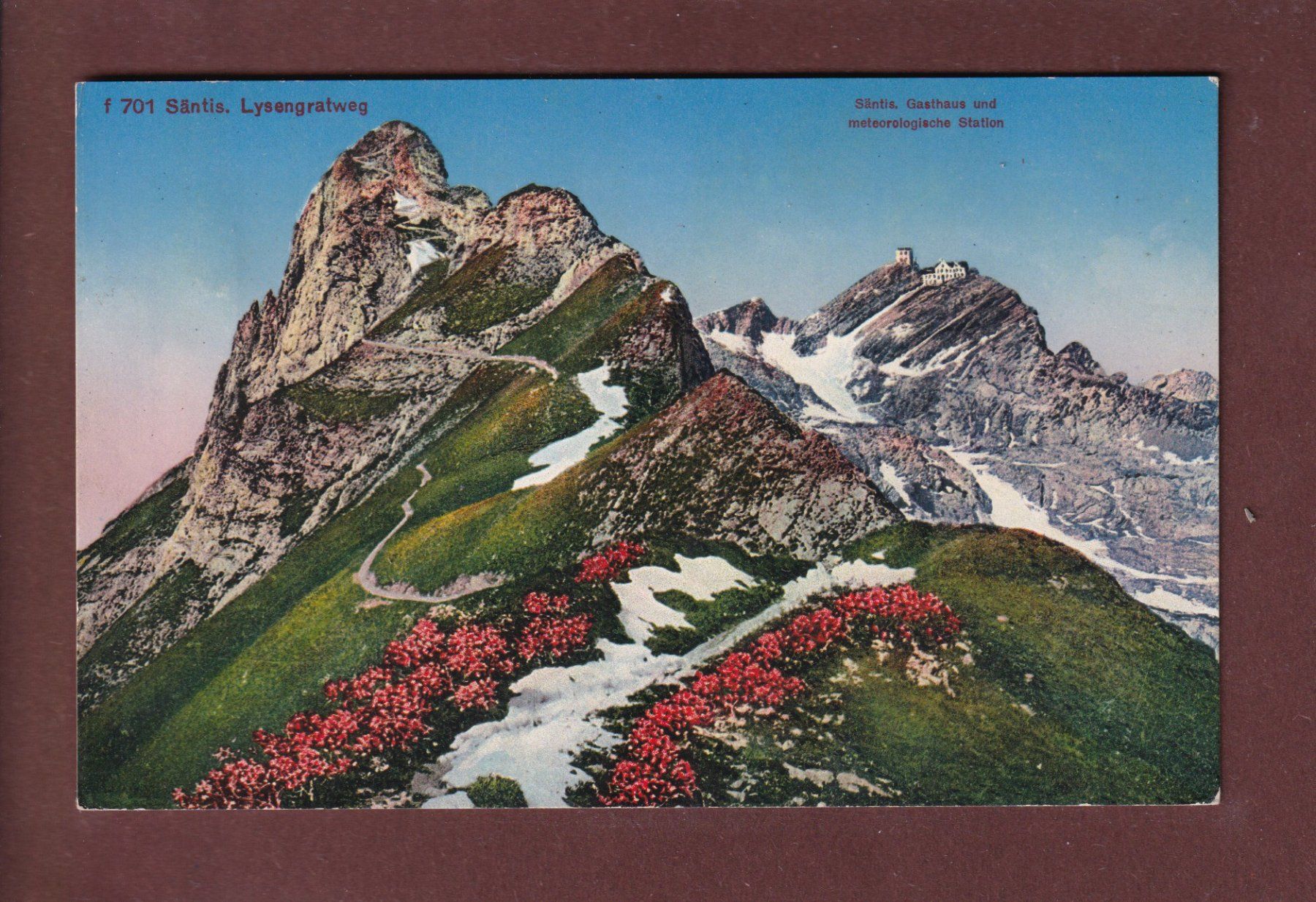 Cartoline postali: SÄNTIS - Lysengratweg – Usato da Pully venduto da nicecards