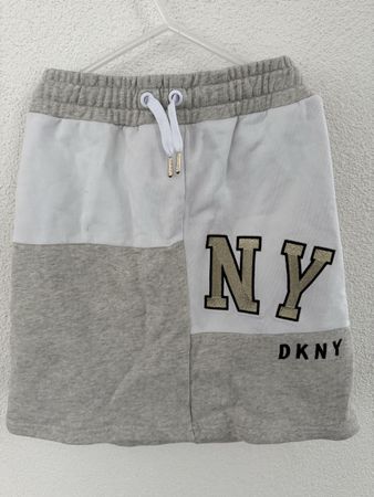 DKNY Jupe/Rock, Gr. 152 14 Jahre Grau/Weiss, Top Zustand!