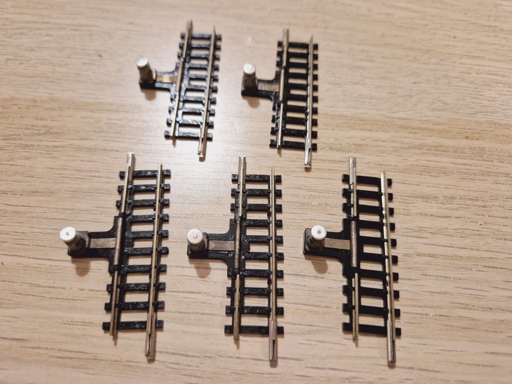 Rails Minitrix 14980 N - Contact Rail Avec Interrupteur Magnétique - État Bon