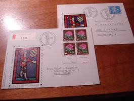 Tag der Briefmarke 1964, Langenthal,  Brief + Karte, gelaufe