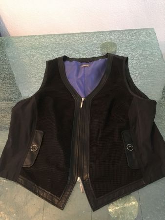 schönes,schwarzes Gelco Gilet Gr. 44