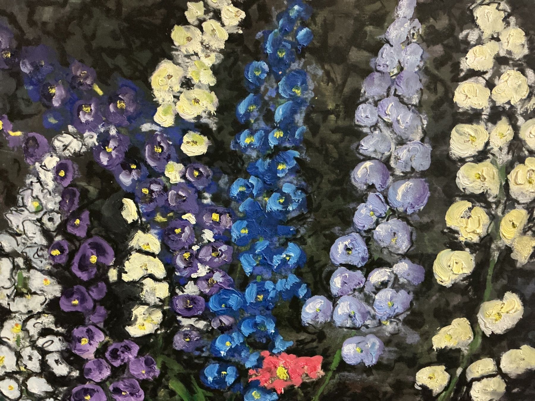 Dipinti: Blumenbild von J. Dinou 60 – Usato da Bern venduto da vielerart 2