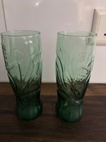 2 Stk. Coca Cola Gläser grün