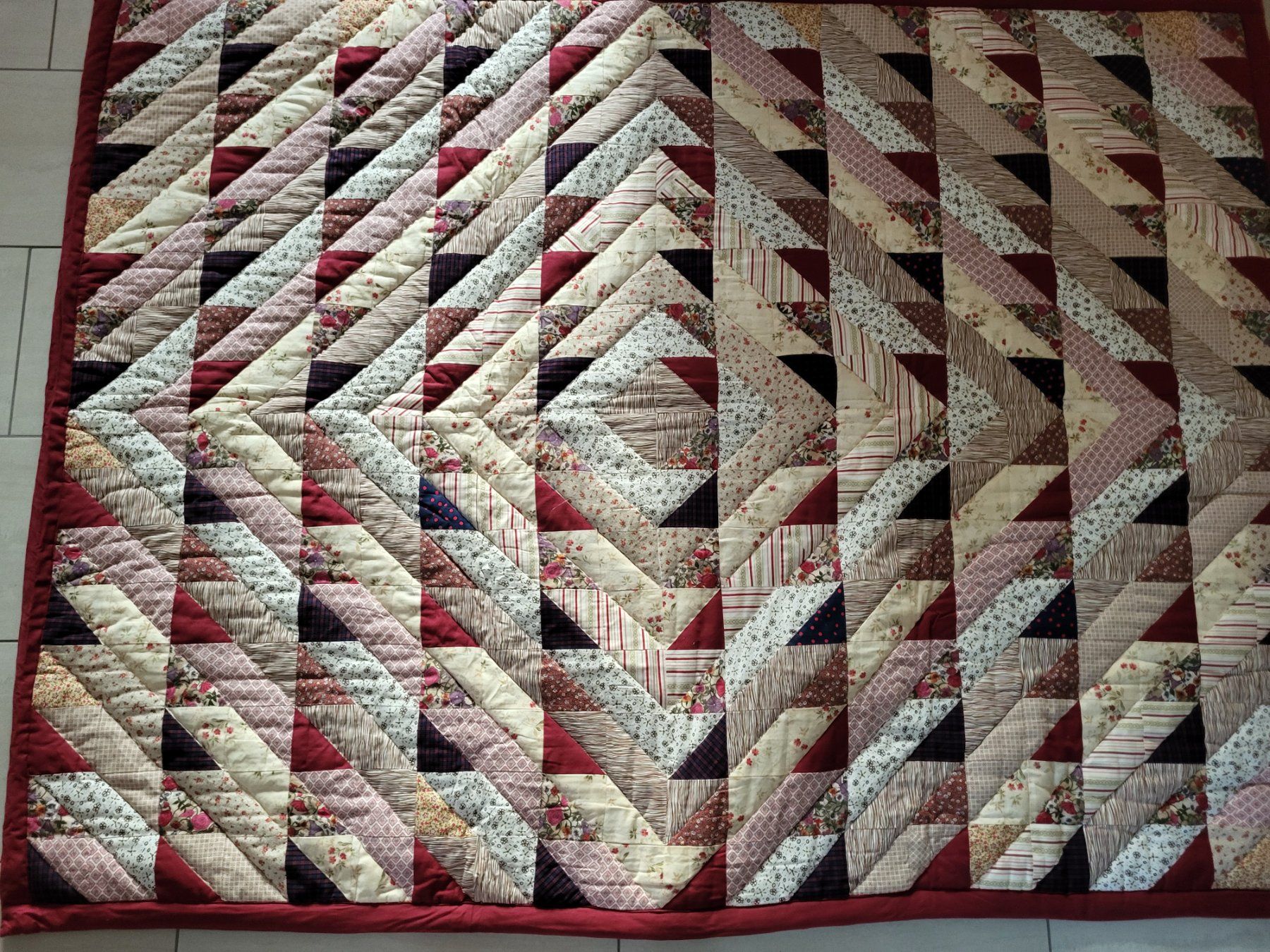 Coperte: Patchworkdecke / Krabbeldecke 145x190cm – Usato da Altdorf UR venduto da reuss53