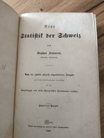Altes Buch Franscini's Neue Statistik Der Schweiz - 1849