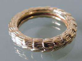 Vergoldeter Silber 925 Fingerring Gr. 55