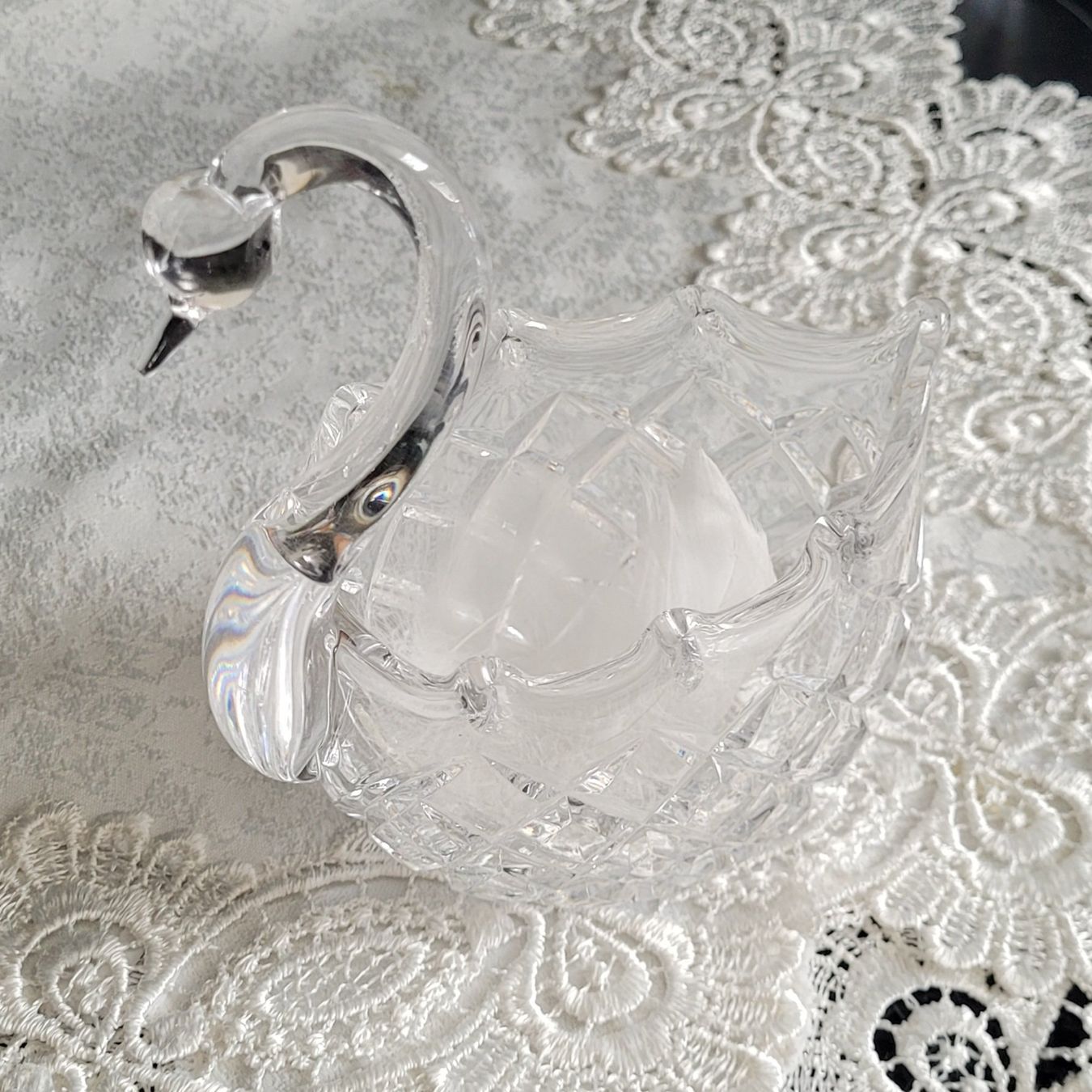 Globus Bicchieri: Schöner Schwan,Handgeschliffenes Glas – Nuovo (secondo la descrizione) da Mönchaltorf venduto da Joka013