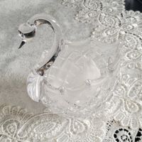 Schöner Schwan,Handgeschliffenes Glas