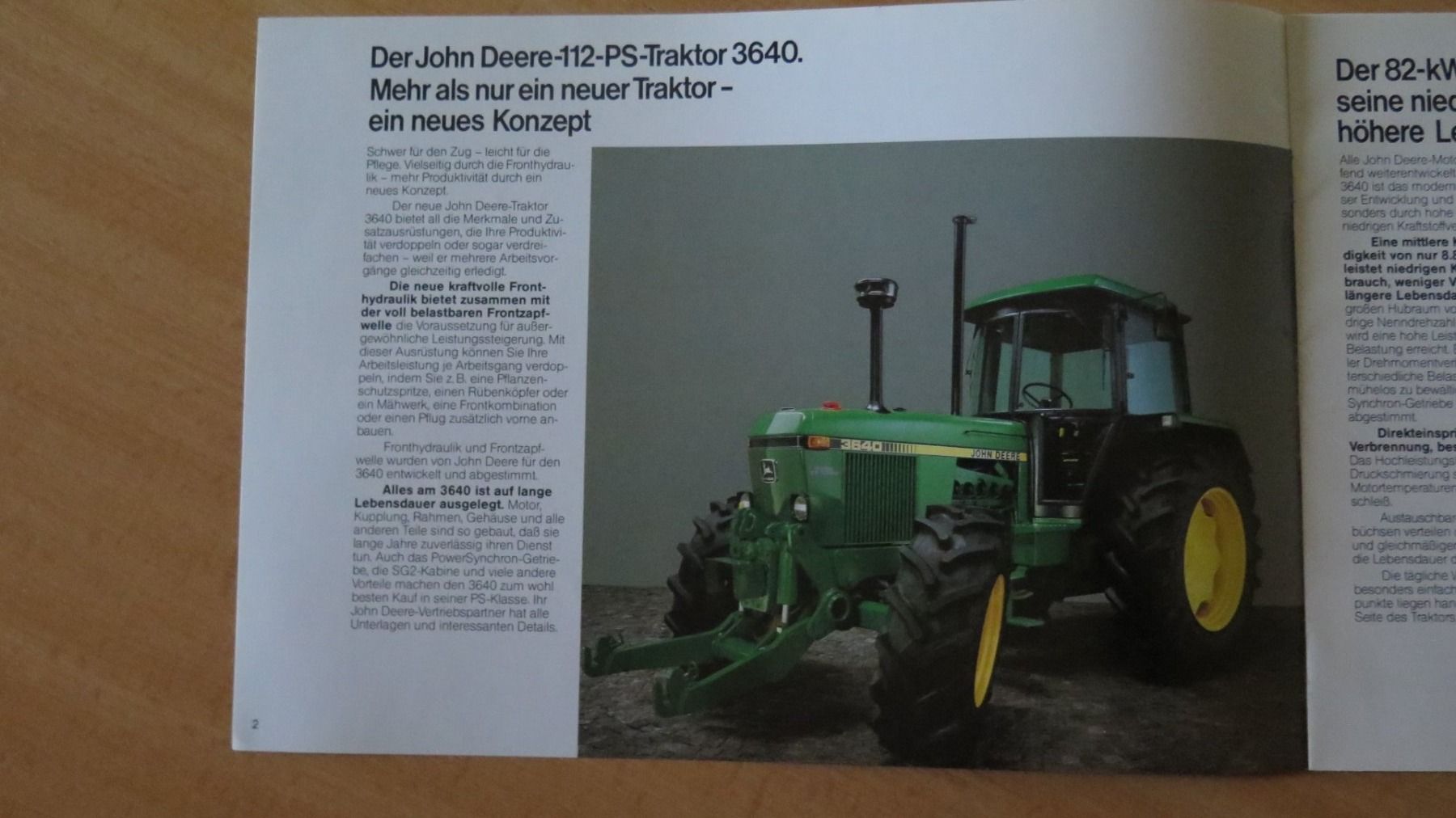 John Deere Trattori: JOHN DEERE Traktor 3640 Allrad Prospekt – Nuovo (secondo la descrizione) da Eiken venduto da HSE44 2