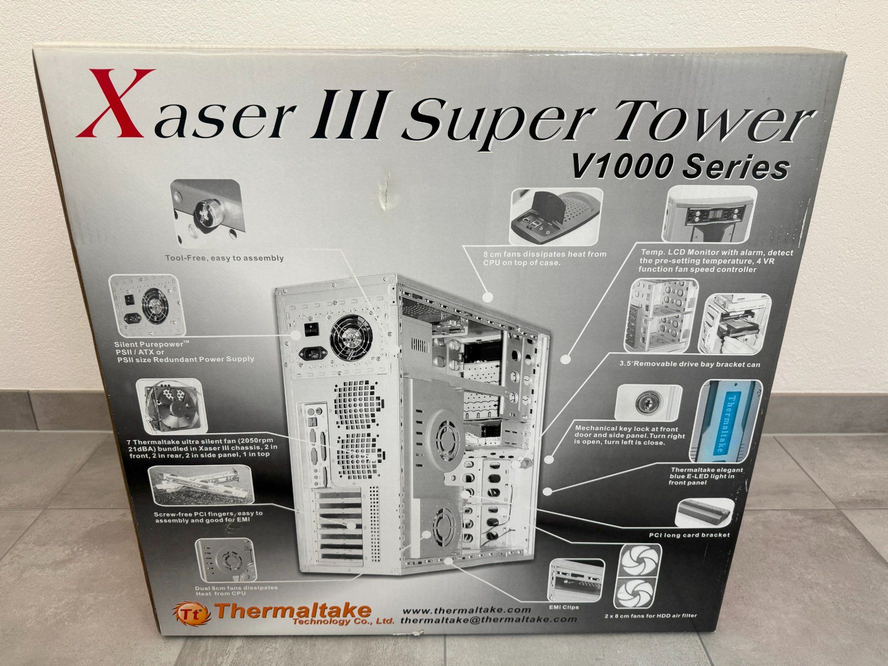 Thermaltake Custodie: Boîtier gaming Thermaltake Xaser III – Nuovo e nell'imballaggio originale da Nyon venduto da data-comm 9