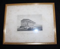 antiker Stich "Theseus Tempel Wien"