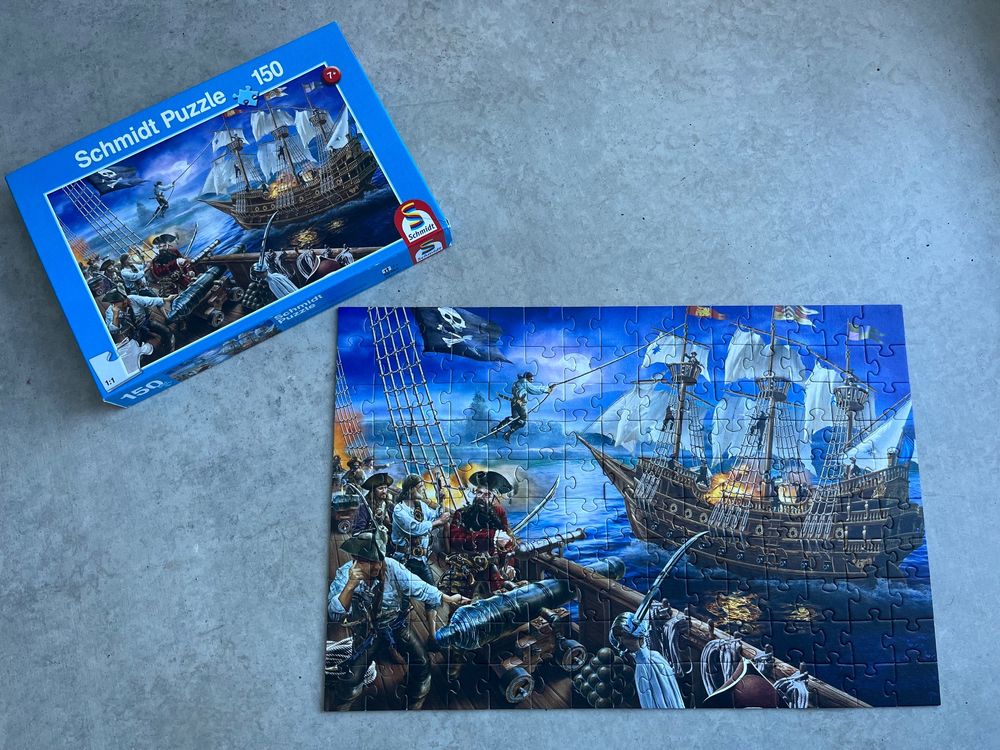 Piraten-Hunde Puzzle, 200 Teile Maxi-Puzzle Für Kinder & Erwachsene – Lustiges Abenteuer-Motiv