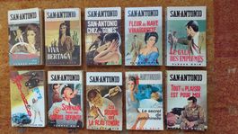 Lot de 10 SAN-ANTONIO, Fleuve Noir, 1968 à 1972.