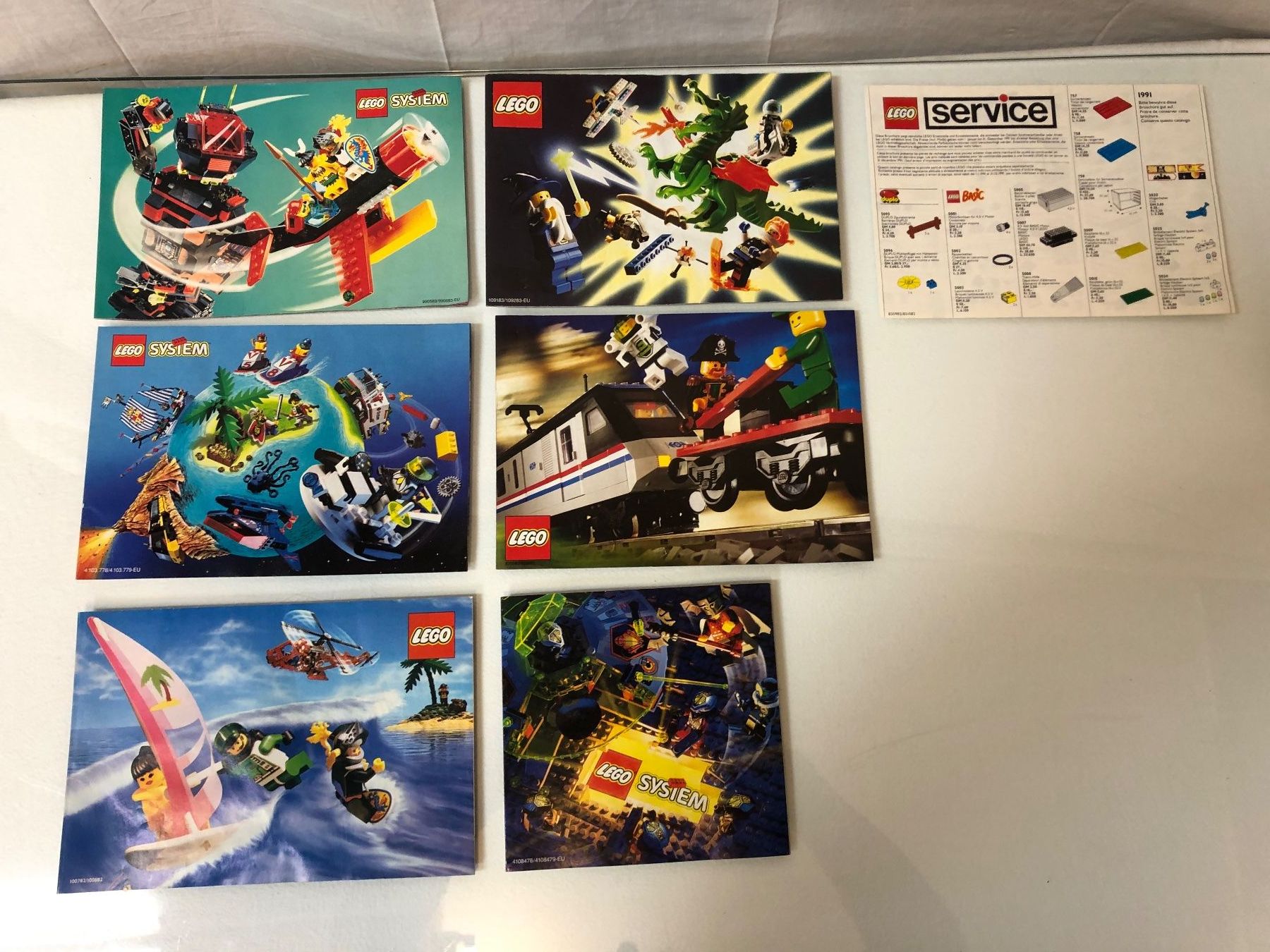 Lego Documenti: LEGO System Prospekte 6 Stück – Usato da Brunnen venduto da Allerwaren