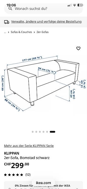 Sofas: Klippan 2er Sofa – D'occasion à Ostermundigen par NicoleHornwall 3
