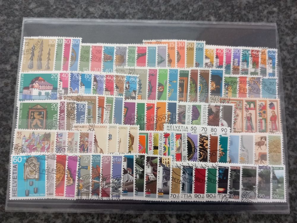 Alle Briefmarken: PP-Satzlot 1972 - 2002 - Kat. 170.00! – Gebraucht aus Buchen von Jonny58