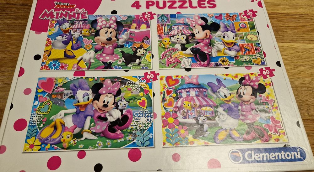 4  Minnie Mouse Puzzles (2x20 /2x60 Teile) 1