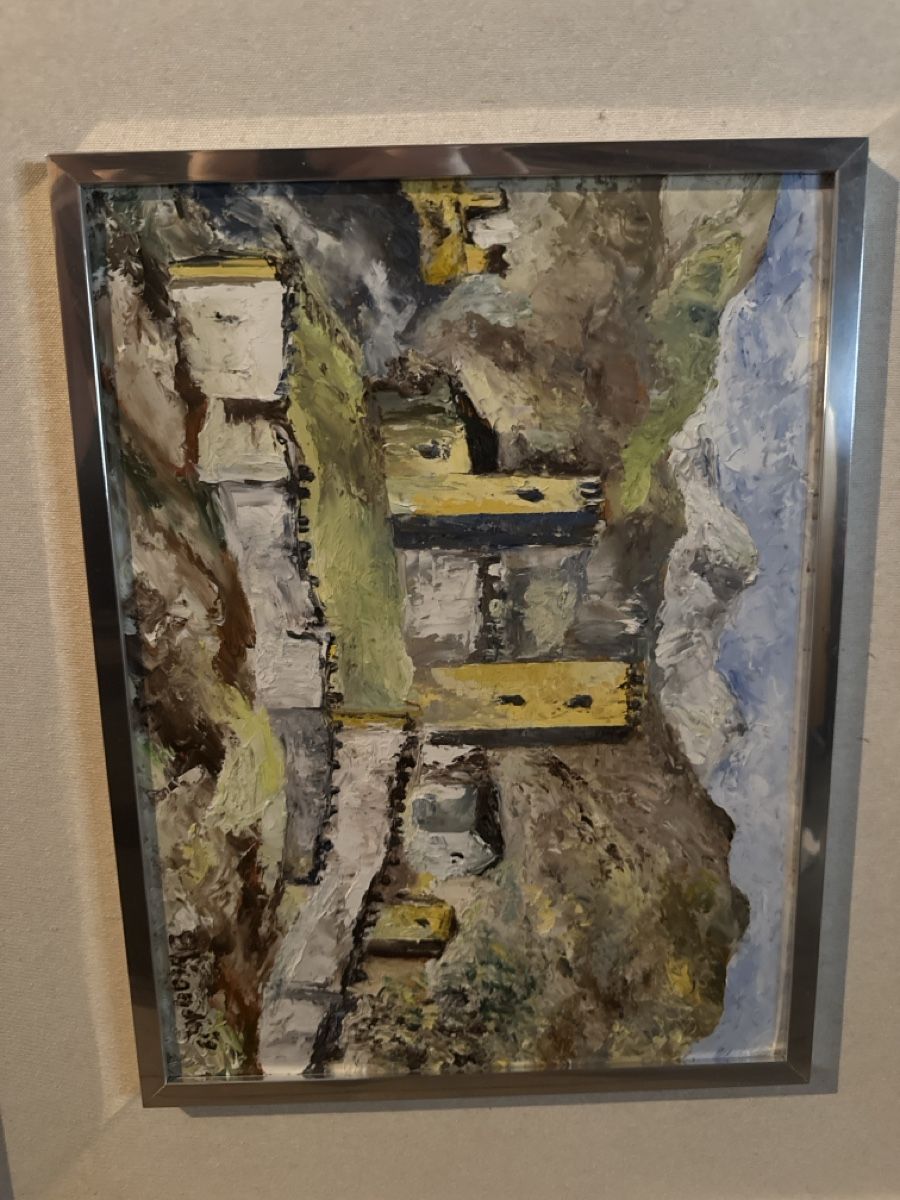 Dipinti: Art Painting Framed Landscape Mountain Castle Artwork – Usato da Cevio venduto da BiadiciT 1