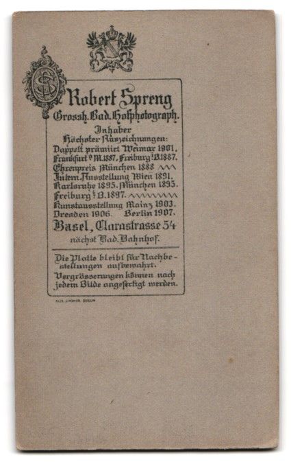 Fotografie &  Plakate: Fotografie Robert Spreng, Basel, Clarast – Gebraucht aus Berlin von bartko-reher 1