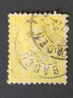 1877, Sitzende Helvetia Nr.39 mit "Doppelstempel"