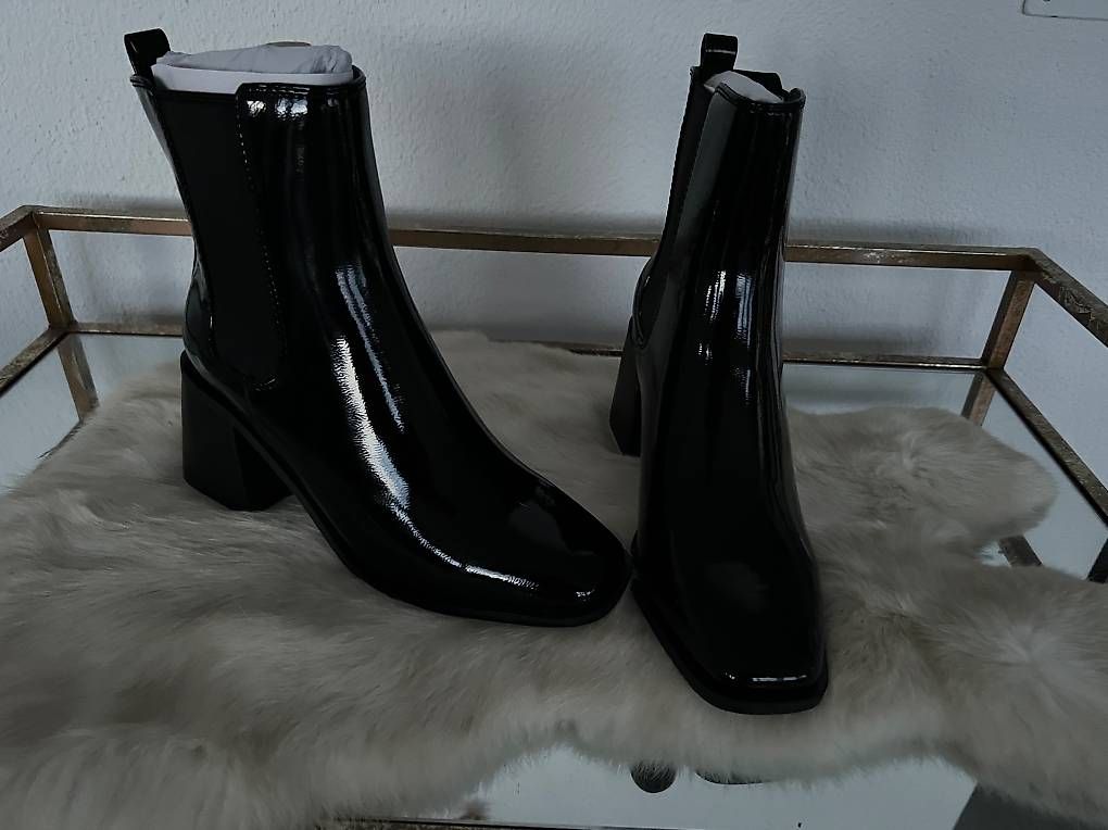 Scarpe da donna: Stiefeletten, Boot, Lack, Grösse 38, schwarz, Neu – Nuovo e nell'imballaggio originale da Rehetobel venduto da Saentis111 3