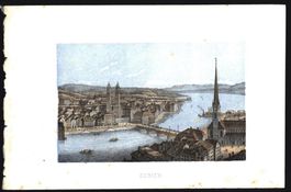 Zürich Tonlithographie um 1850