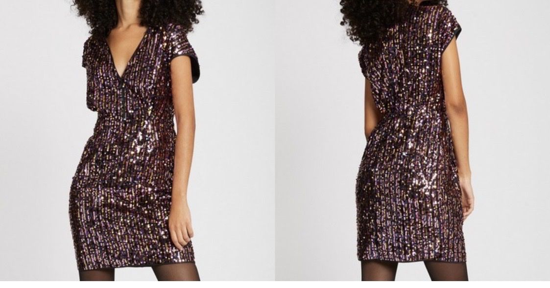 Morgan Kleider: Robe sequins Iris Mittenaere Morgan neuve – Neu (gemäss Beschreibung) aus Chézard-St-Martin von monster2525