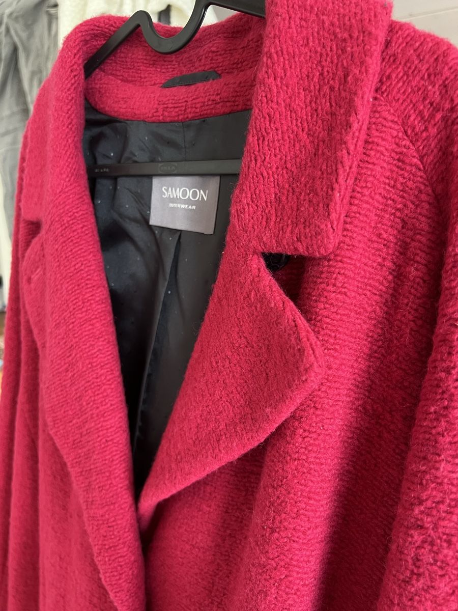 Cappotti: Roter Damen Samoon Mantel, Gr. 52, Fuchsia – Usato da Langenthal venduto da Alperose_5 7