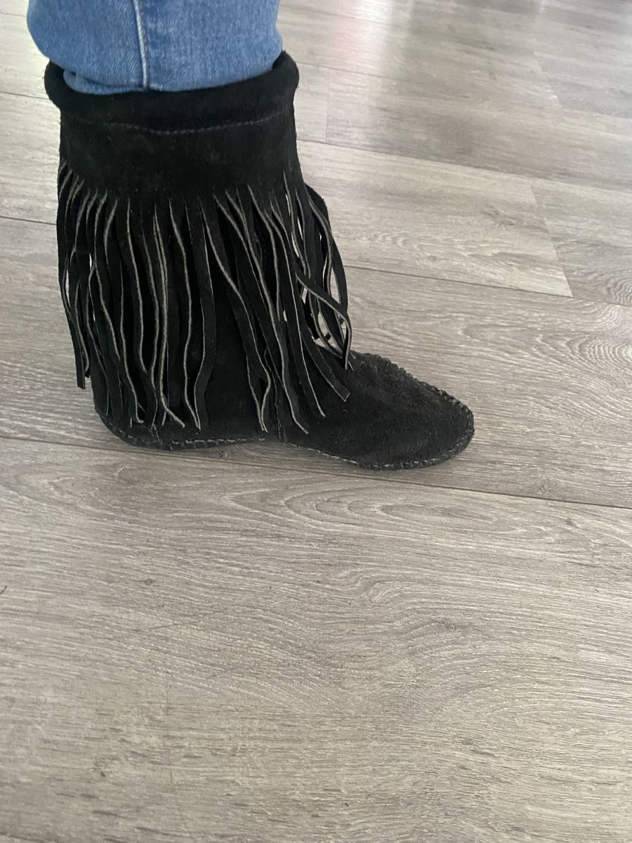 Scarpe da donna: Indianer Stiefel mit Fransen – Nuovo (secondo la descrizione) da Zürich venduto da Sarinake 1