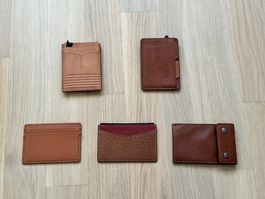 5x Neue FOSSIL Kartenetuis / Kartentaschen
