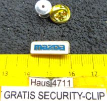 MAZDA AUTO LOGO ENAMEL KLEI-FEIN PIN mit SECURITY-CLIP OLDI