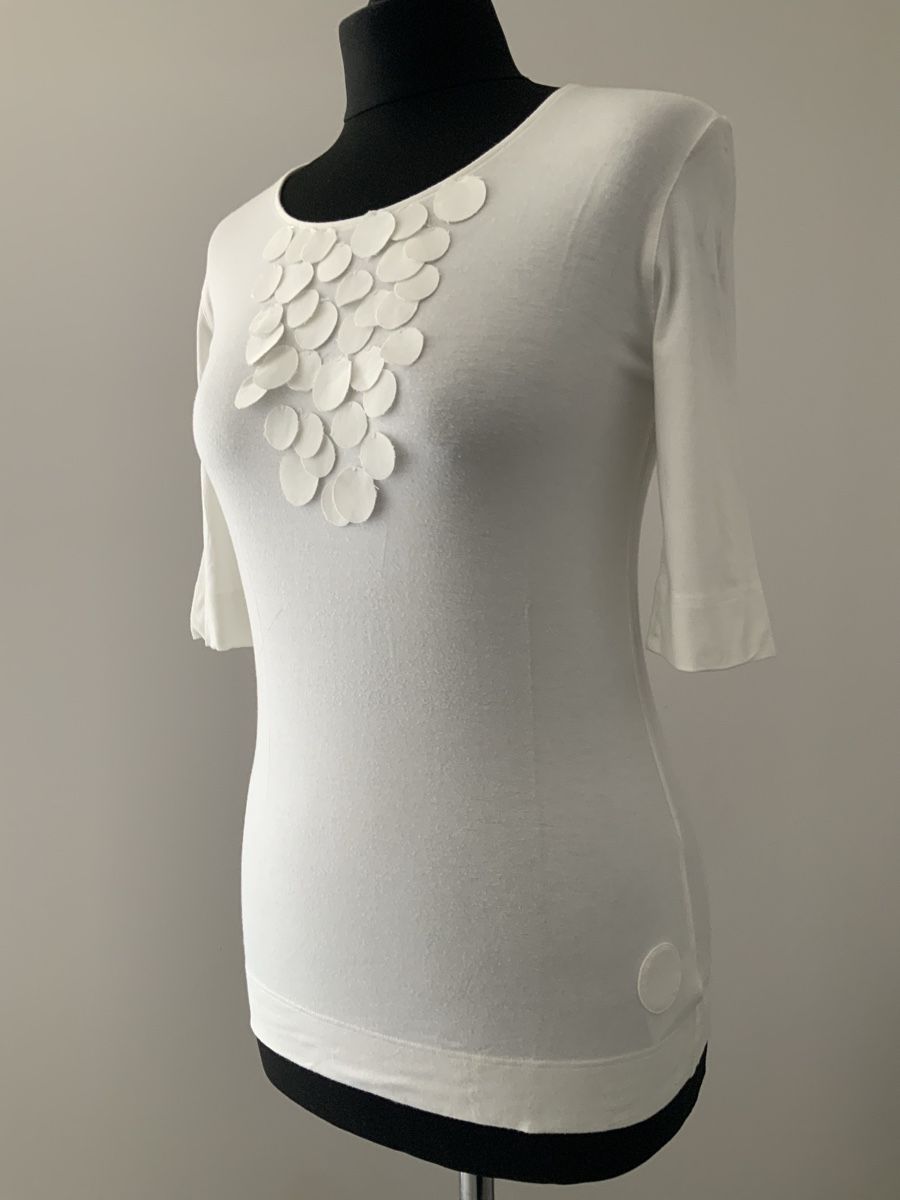 Akris T-shirts: Akris Punto Damen Pullover Weiss Grösse 38 – Neuf (Voir description) à Lotzwil par Figaros2003