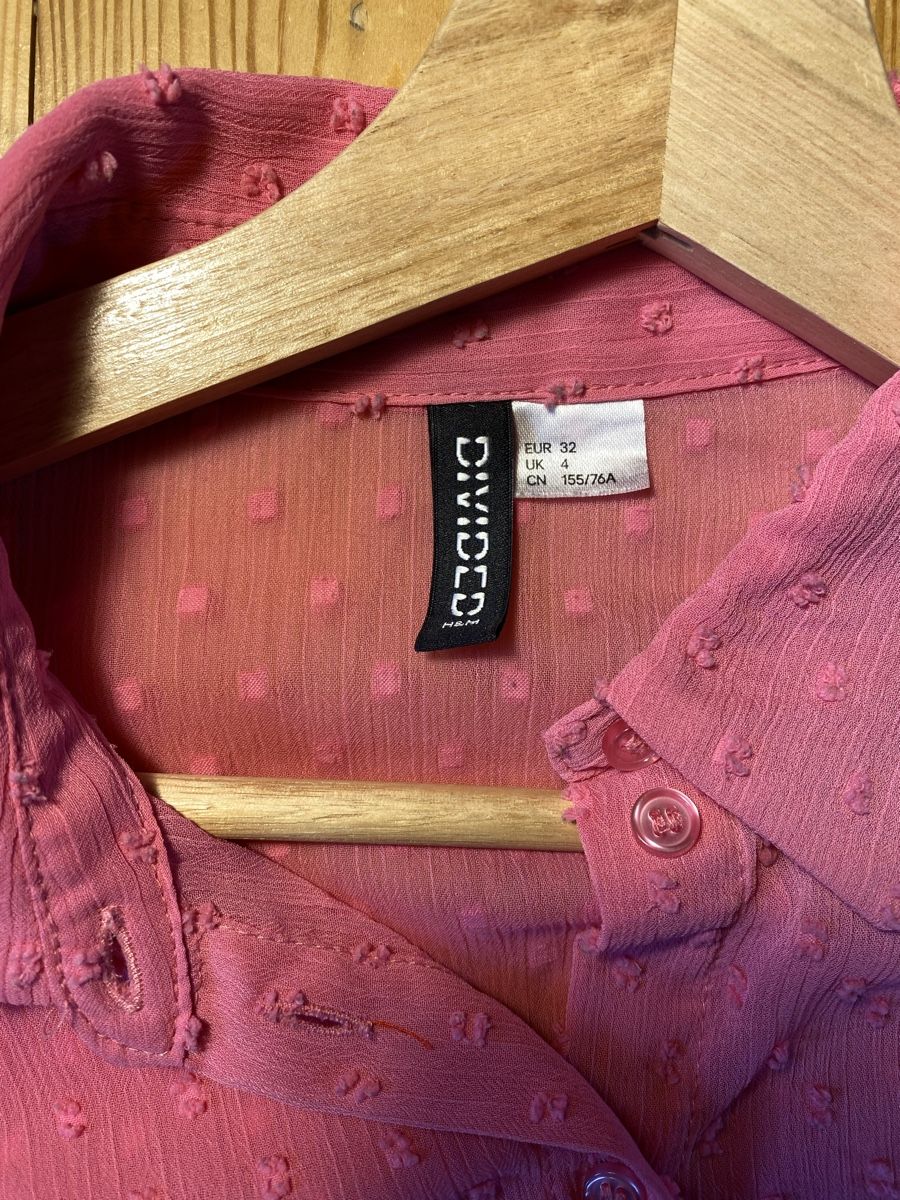 H&M Camicette: Pinke, leicht transparente Bluse – Usato da Bern venduto da ha6_zm75 1