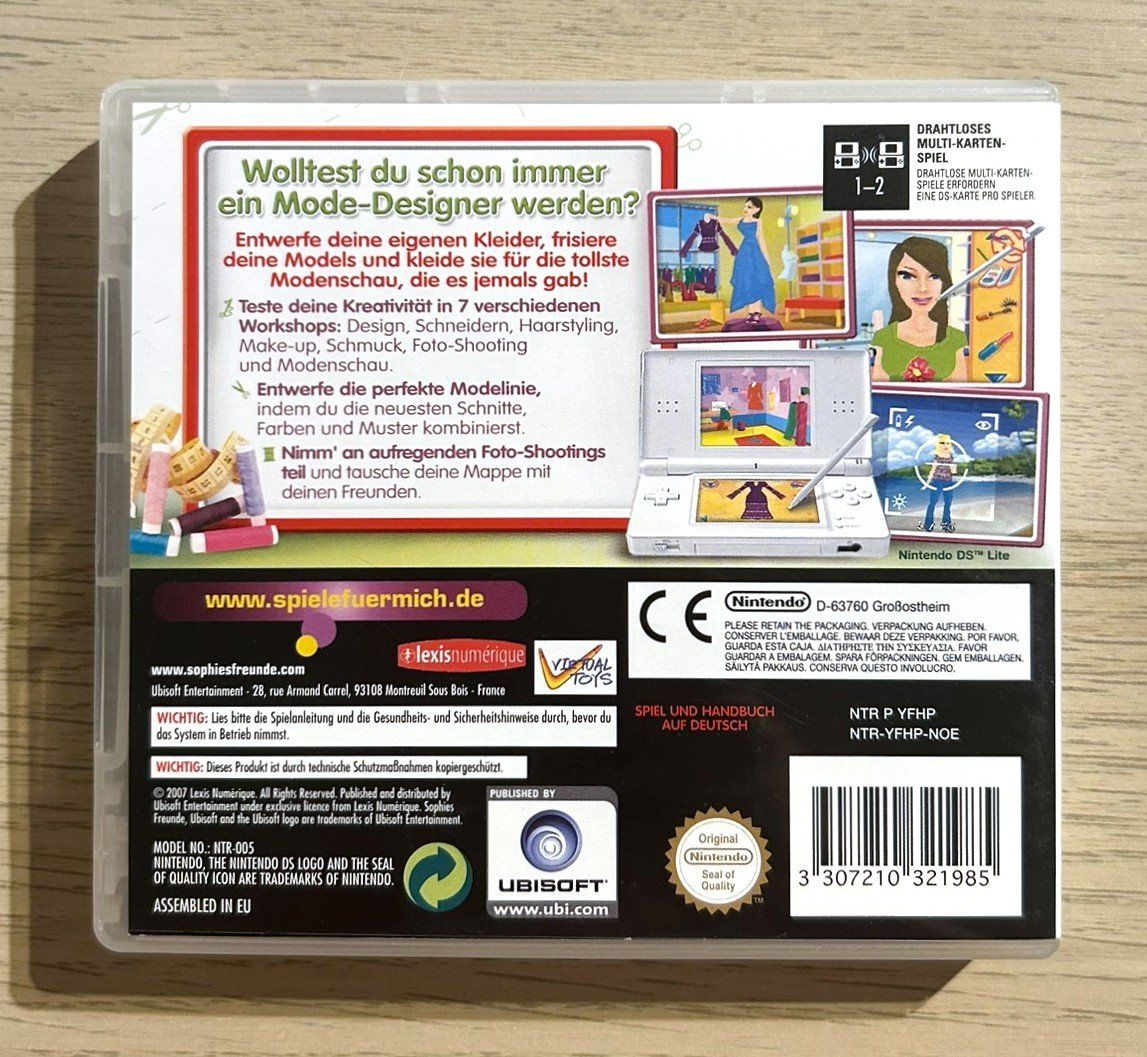 Nintendo Spiele: Sophies Freunde: Mode-Designer Nintendo DS – Gebraucht aus St. Gallen von Alpine.Arcade 1